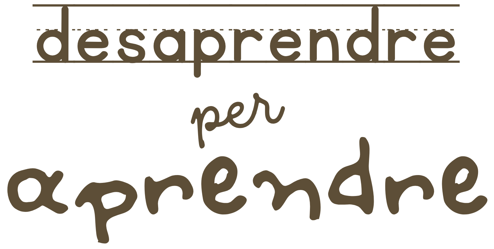Logotip Desaprendre per Aprendre